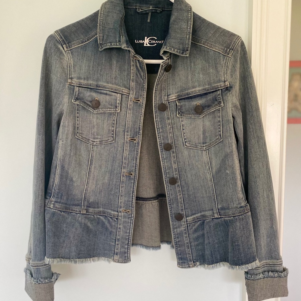 Luisa Cerano women’s denim jacket NWT - size 6